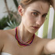 Collar retro de cobre de color sólido a granel