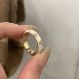 Anillos abiertos de circonio con incrustaciones de esmalte de cobre con corona de perlas elegantes