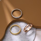 Anillos de acero inoxidable en forma de U de estilo simple al por mayor