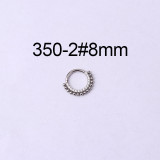 Joyería al por mayor de moda con incrustaciones de acero inoxidable, anillo cerrado con circonita