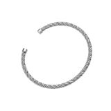 Revestimiento de acero de titanio con rayas en espiral de estilo simple