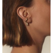 1 pieza Ear Cuffs de cobre con revestimiento irregular novedoso