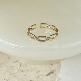 Anillo de perlas de conejito Mujer Estilo Hepburn Nicho Nuevo diseño chino Personalidad de la moda Lujo asequible Estilo versátil Anillo de dedo índice