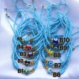 Moda Ojo Vidrio Cobre Pulseras Hechas a Mano 1 Pieza