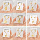 Moda Estrella Árbol Forma de corazón Titanio Acero Ahueca hacia fuera Pendientes para mujer Collar 1 Juego