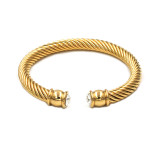 Brazalete De Acero Inoxidable De Color Sólido De Moda 1 Pieza
