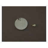 1 par de pendientes de diamantes de imitación con incrustaciones de cobre de estrella de estilo simple