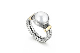 Kalen Nuevos accesorios Fuentes de Amazon Europa y América Anillo de perlas de acero de titanio disponible para hombres y mujeres con textura retro creativa
