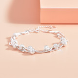 Estilo Simple Geométrico Forma de Corazón Chapado en Cobre Pulseras 1 Pieza