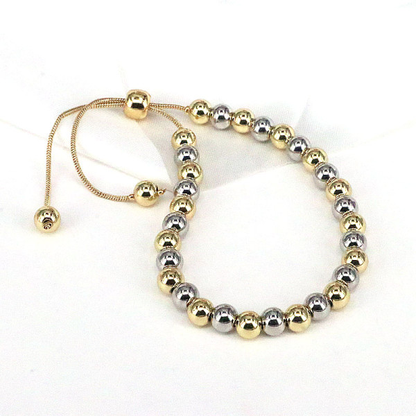 Pulseras chapadas en oro de cobre redondo retro a granel