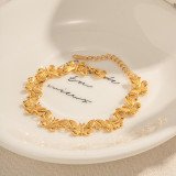 Pulseras plateadas oro elegantes del acero inoxidable 18K de la mariposa a granel