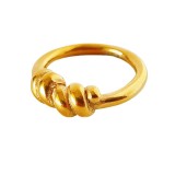 Conmute los anillos plateados oro del acero Titanium 18K del color sólido a granel