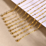 Pulseras chapadas en oro de 18 quilates con revestimiento de acero inoxidable cruzado de estilo simple estilo INS