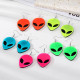 Pendientes colgantes chapados en cobre con calavera de moda, 1 par