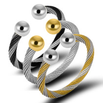 Brazalete de acero inoxidable con bloques de color Commute a granel