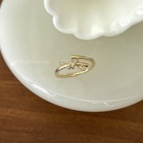 Anillo de perlas de conejito Mujer Estilo Hepburn Nicho Nuevo diseño chino Personalidad de la moda Lujo asequible Estilo versátil Anillo de dedo índice