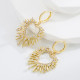 Pendientes De Aleación En Forma De Corazón De Moda Pendientes De Cobre Con Circón
