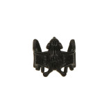 1 pieza de clips para orejas chapados en oro de 14 quilates con revestimiento de cobre de murciélago gótico