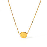 Conjunto de joyería chapado en oro de 18 quilates con revestimiento de acero inoxidable y luna, estrella y sol hawaiano