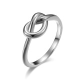 Anillos de acero titanio geométricos de estilo simple que pulen anillos de acero inoxidable