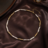 Collar chapado en oro geométrico de cobre 18K del estilo romano del estilo simple del estilo del vintage a granel