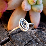 Anillos de revestimiento de cobre con flores de estilo simple