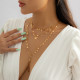Collar De Cobre De Estrella De Moda Collares De Cobre Con Borlas En Capas