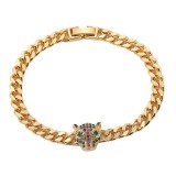 Estilo Simple Leopardo Chapado en Cobre Pulseras 1 Pieza