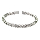 Brazalete Fashion Twist de acero inoxidable de 1 pieza