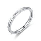 Anillo de acero de titanio europeo y americano que no se decolora, nuevo anillo esmerilado, estilo caliente transfronterizo con joyería al por mayor