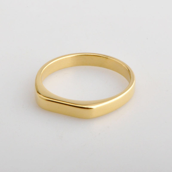 Anillos de acero de titanio de color sólido de estilo simple al por mayor