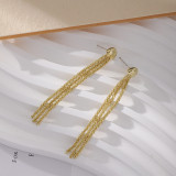 1 par Pendientes colgantes de cobre con borlas estilo simple estilo clásico