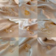 Anillos de piedras preciosas artificiales con incrustaciones de cobre chapado en mariposa a la moda, 1 Juego