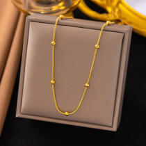Collar casual de pulseras con revestimiento de acero de titanio de color sólido