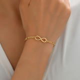 Estilo simple Estilo clásico Pulseras de cobre infinitas