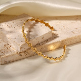 Brazalete de acero inoxidable Argyle de estilo moderno