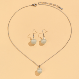 Conjunto de 2 piezas Conjunto de joyas de acero inoxidable Fashion Apple