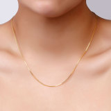 Collar de cobre de color sólido de estilo simple Collares de cobre