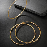 Conjunto de 3 piezas de brazalete con revestimiento de acero inoxidable Fashion Circle