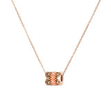 Casual Estilo simple Estilo clásico Bloque de color Acero inoxidable Chapado en acero de titanio Collar chapado en oro rosa