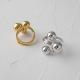 Anillos redondos retro chapados en cobre 1 pieza