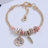 Pulseras de acero con aleación de ojos de estilo simple