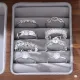 Anillos abiertos chapados en oro blanco con incrustaciones de cobre rectangulares con forma de corazón de estilo Simple y dulce