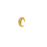 Pendientes con Clips para las orejas chapados en cobre en forma de C, estilo Simple, a la moda, 1 par