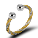 Brazalete de acero inoxidable con bloques de color Commute a granel