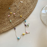 Collar de cobre redondo de estilo simple a granel
