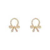 Pendientes colgantes de circonita con perlas artificiales chapados en cobre con forma de corazón y estrella a la moda, 1 par