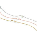 Pulseras de perlas artificiales chapadas en oro de acero inoxidable geométrico de estilo simple