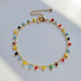 Moda Ojo Cobre Esmalte Chapado Incrustaciones Resina Pulseras 1 Pieza