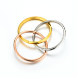 Joyería de múltiples capas geométrica del anillo del acero inoxidable de la moda al por mayor
